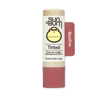 Sun Bum Tinted Lip Balm Bon Fire | SPF 15 | UVA / UVB Broad Spectrum Protection | Sensitiv