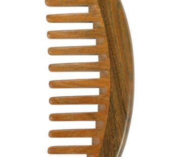Louise Maelys Wooden Wide Tooth Comb for Curly Hair Anti-Static Sandalwood Hair Comb for A