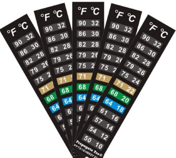 Stick On Thermometer Strip, Digital Temperature Display for Fermenting, Brewing, Wine, Bee