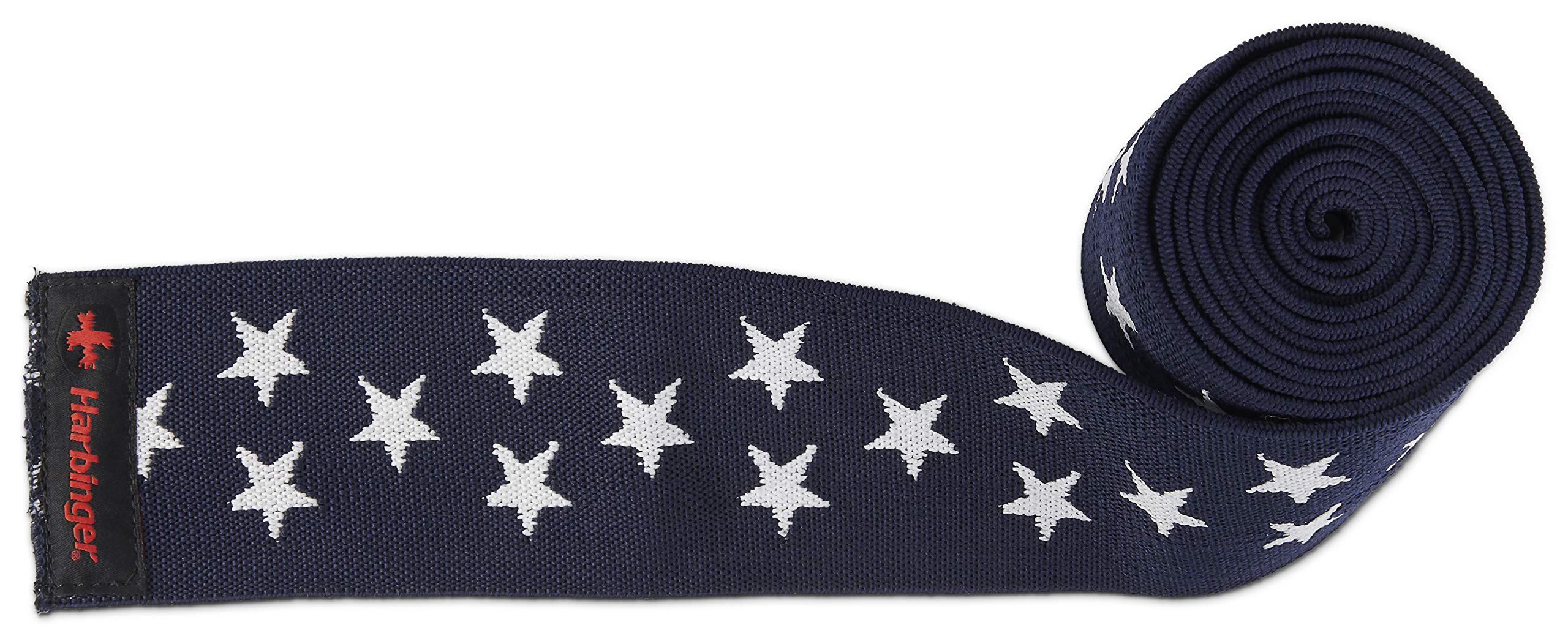 Harbinger Red Line 78-Inch Knee Wraps for Weightlifting (Pair), Flag - Image 5