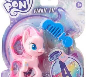 My Little Pony Pinkie Pie Potion Pony Figure – 3-Inch Pink Pony Toy with Brushable Hair, C