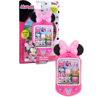 Minnie Bow-Tique Why Hello Pretend Play Cell Phone, Lights and Sounds, Kids Toys for Ages