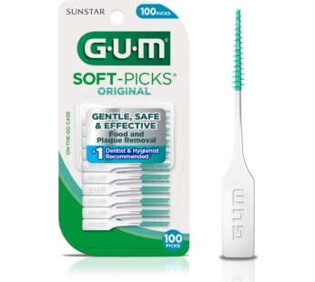 GUM Soft-Picks Original, Easy to Use Dental Picks for Teeth Cleaning and Gum Health, Dispo