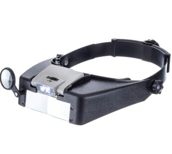SE Illuminated Dual Lens Flip-In Head Magnifier, Head Magnifier, Tools for Repair & Precis