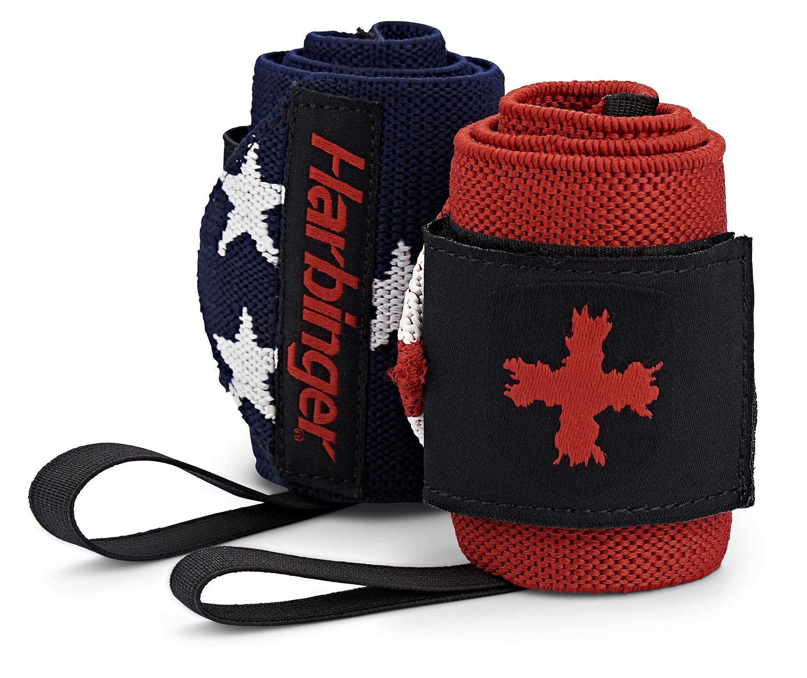 Harbinger Red Line 18-Inch Weightlifting Wrist Wraps for Men and Women (Pair)