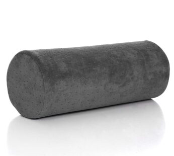 AllSett Health Round Cervical Roll Cylinder Bolster Pillow with Removable Washable Cover,