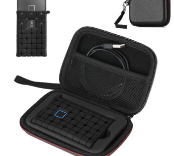 ProCase Hard Carrying Case Compatible for Samsung T7 / T7 Touch Portable SSD with Silicone