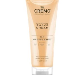 Cremo Coconut Mango Moisturizing Shave Cream, Astonishingly Superior Ultra-Slick Shaving C