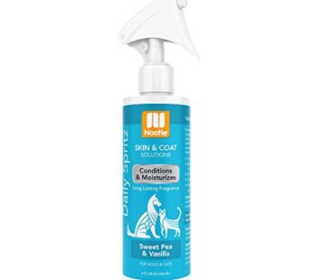 Nootie Sweet Pea Vanilla Daily Spritz for Dogs and Cats – Conditions and Moisturizes Fur,