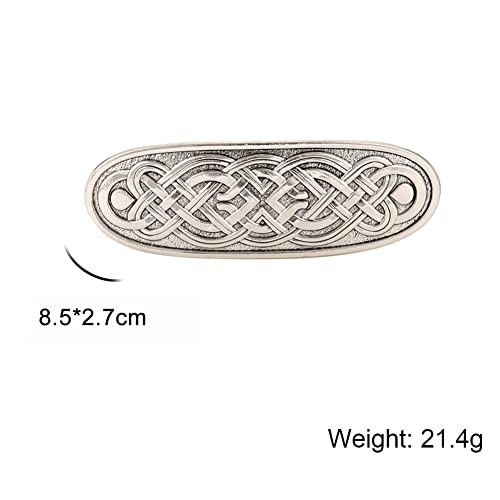 Kkjoy Celtic Knot Hair Barrettes Large Hand Crafted Hair Clips Retro Vintage Metal French - Image 6