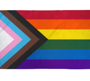 LOVEON – Progress Pride Flag Rainbow Vibrant 3x5ft Poly – Perfect for Showing Your Pride L