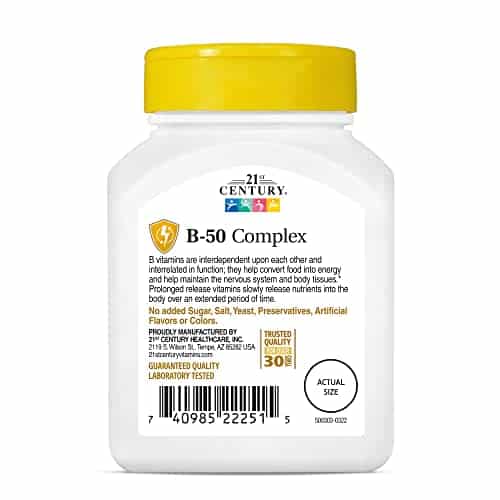 21st Century B 50 Complex Prolonged Release Tablets, 60 Count (Pack of 1) - Image 6