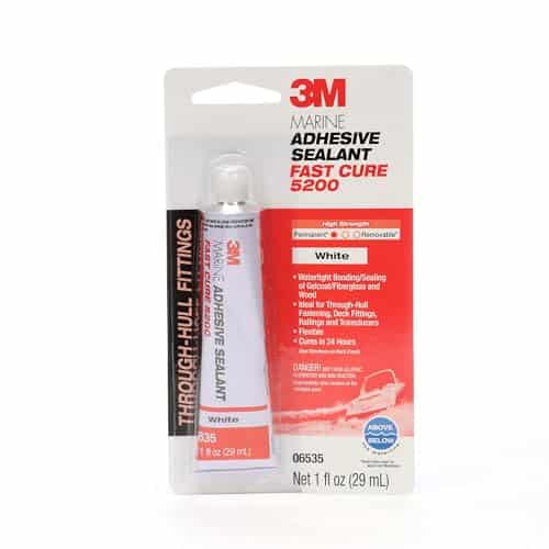 3M Marine Adhesive Sealant Fast Cure 5200 (06535) Permanent Bonding and Sealing for Boats