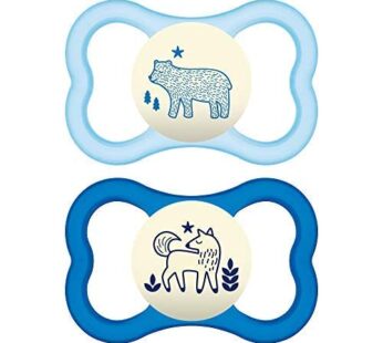 MAM Air Night Pacifiers (1 Sterilizing Pacifier Case), MAM Sensitive Skin Pacifier 6+ Mont