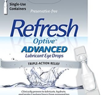 Refresh Optive Advanced Lubricant Eye Drops, Preservative-Free, Single-Use Containers, 0.0