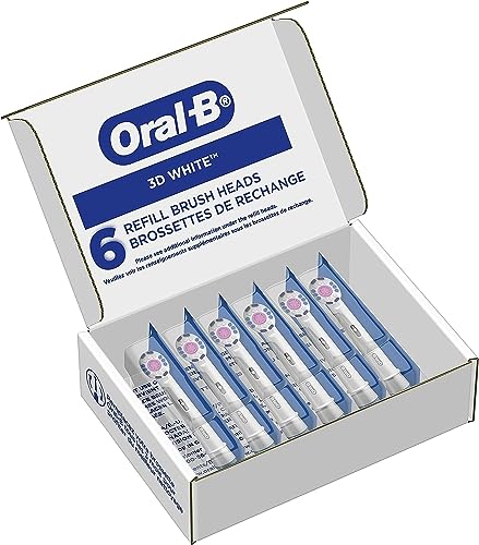 Oral-B Replacement Brush Head for 3D Electric Toothbrush, White, Pack of 6 - Image 2