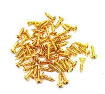 GETMusic 3MM Electric Guitar Bass Pickguard Screws Pick Guards Scratch Plate Mounting Scre