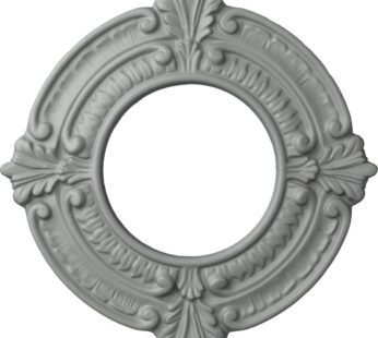 Ekena Millwork CM09BN Benson Ceiling Medallion, 9″OD x 4 1/8″ID x 5/8″P, Primed