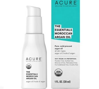 Acure The Essentials Moroccan Argan Oil – Rich in Vitamin E and Essential Fatty Acids – Hy