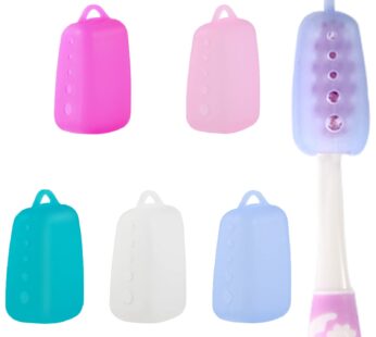 V-TOP Electric Toothbrush Head Cover, 5 Pack Toothbrush Covers Caps for Travel, Silicone P