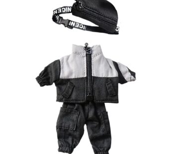 niannyyhouse Fanny Pack Suit Doll Dress up Belt Bag Coat Pants 1/12 BJD OB11 4.3 inches (1