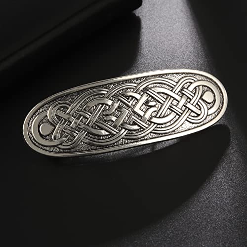 Kkjoy Celtic Knot Hair Barrettes Large Hand Crafted Hair Clips Retro Vintage Metal French - Image 2