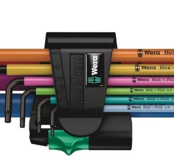 Wera Tools 05073593001 950 SPKL/9 SM N SB Long ARM HEX Key Set, One Size, Multi