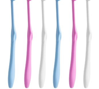 LOVEWEE End-Tuft Tapered Trim Toothbrush, 6 PCS Tufted Toothbrush Interspace Brush Wisdom