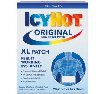 Icy Hot Xl Bck Ptch Size 3ct Icy Hot Extra Large Medicated Back Patch