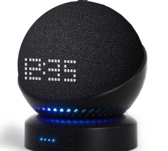 Liboer Battery Base for Echo Dot 5th Generation Make Echo dot 4th Portable Echo Dot 5th an