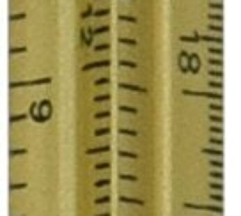 Alumicolor 3000 Series 6-Inch Gold Aluminum Triangular Engineer Scale (3210-2)