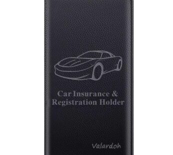 Valardoh Premium Car Registration and Insurance Card Holder, Car Document Holder for Cards