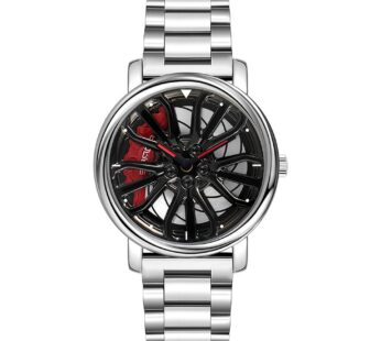 GORBEN Mens Wrist Watch Creative 3D Car Wheel Rotating Watch Fashion Quartz Men’s Watch St