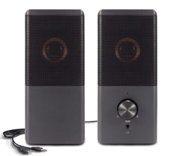 ROSON Computer Speaker, Compact Size Speaker with Headphone Jack, Enhanced Bass and Volume