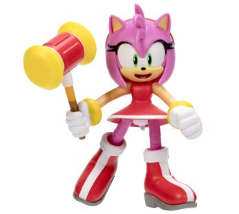 Sonic The Hedgehog 4-Inch Action Figure Modern Amy with Hammer Collectible Toy