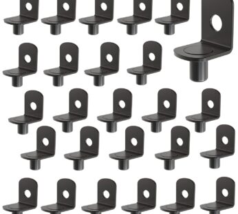 50 PCS Shelf pins, Shelf Bracket Pegs with Hole, Bracket-Style, L-Shaped Furniture Bracket