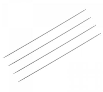 uxcell 2 Pairs Knitting Needle Set, 2.2mm Diameter 9.84 Inches Length Stainless Steel Doub