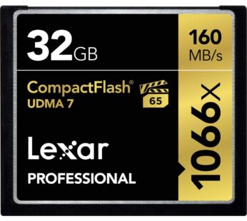 Lexar Professional 1066x 32GB CompactFlash Card, Up to 160MB/s Read, for Professional Phot