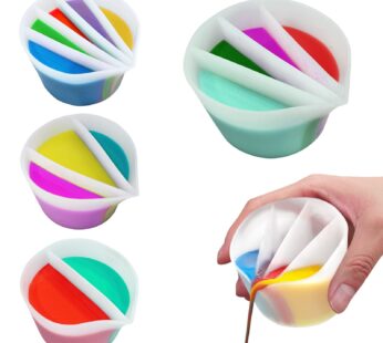 Split Cup for Paint Pouring Fluid Art Silicone Split Cup Resin Pouring Painting Tools DIY