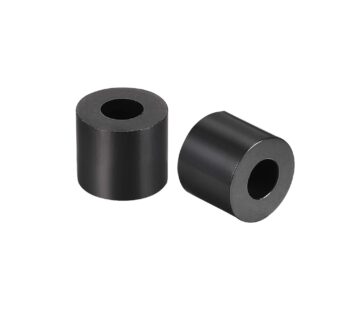 uxcell Nylon Round Spacer Washer 3.2mm ID 7mm OD 5mm Height for M3 Screws Black 100Pcs
