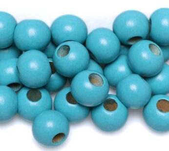 20mm Wooden Beads Macrame Beads with 10mm Large Hole Wood Macrame Beads Round Spacer Loose