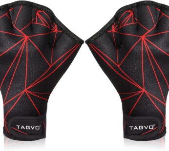 TAGVO Swimming Aquatic Gloves, Aquatic Gloves for Helping Upper Body Resistance, Webbed Sw