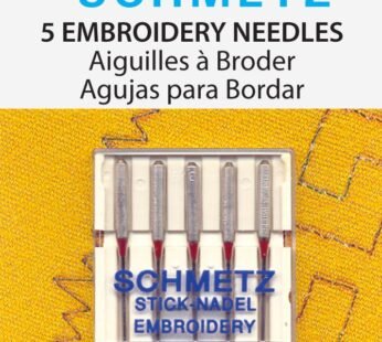 SCHMETZ Embroidery (130/705 H-E) Household Sewing Machine Needles – Carded – Assortment