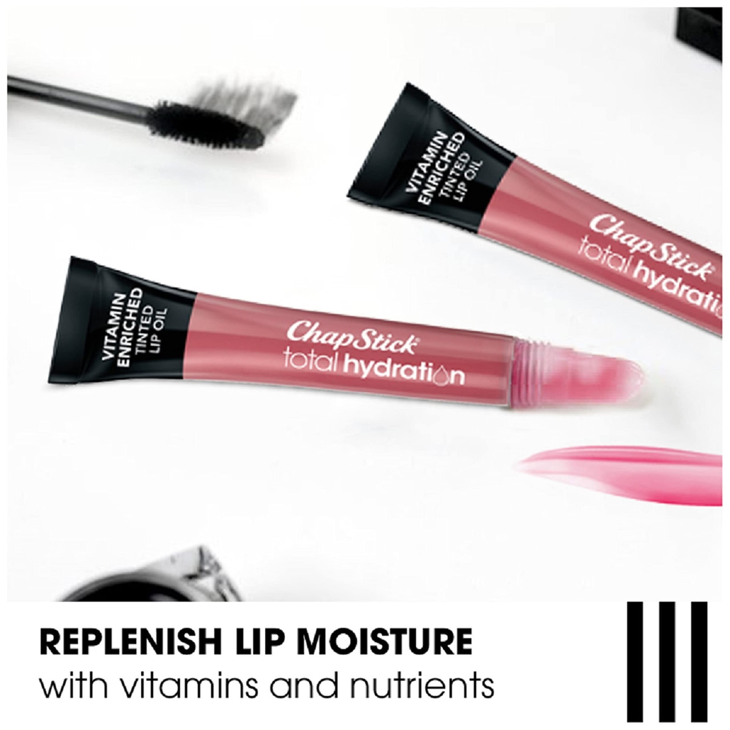 ChapStick Total Hydration Vitamin Enriched Midnight Magenta Tinted Lip Oil Tubes, Lip Care - Image 3
