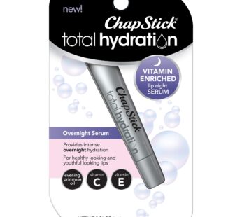 ChapStick Total Hydration Vitamin Enriched Lip Night Serum, Night Lip Serum for Overnight