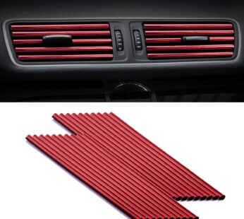 SINGARO 20 Pieces Car Air Conditioner Air Outlet Decorative Strips, Bendable DIY, Universa