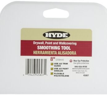 Hyde 45807 8″ White Wallcovering Smoothing Tool (1 Pack)