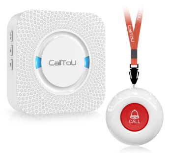 CallToU Caregiver Pager Wireless Call Button Nurse Alert System 500+ Feet for Home/Elderly