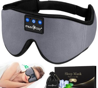 MUSICOZY Sleep Headphones Bluetooth Headband Sleeping Headphones Sleep Mask, Wireless Eye