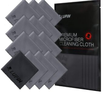 Ringke Lupin Microfiber Cleaning Cloths, 13 Pack Premium Ultra Lint Polishing Cloth Design